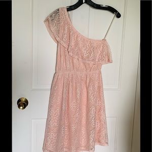 One shoulder lace dress size small